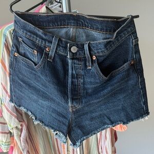 Levi's Indigo Denim Cutoff Shorts